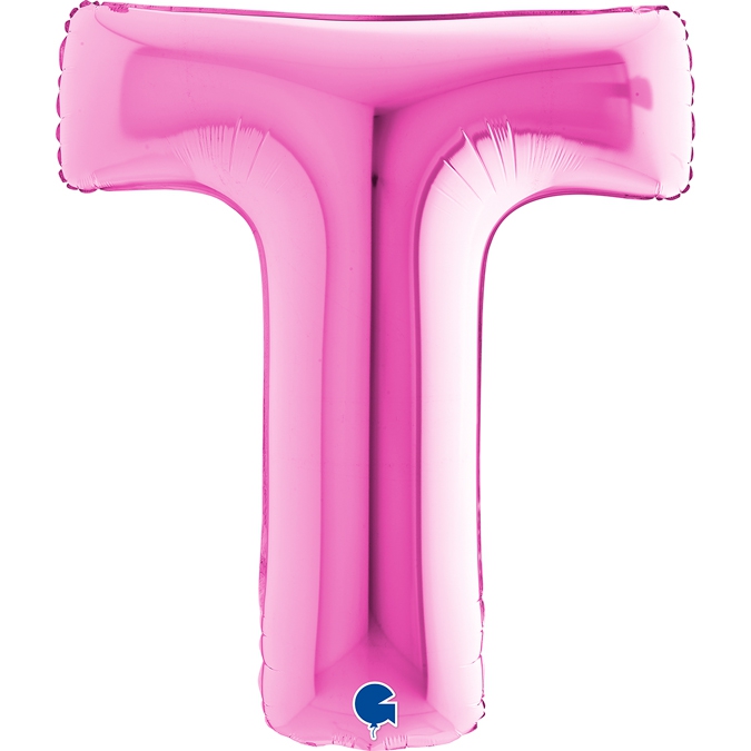 Folienballon Buchstabe T Pink 100cm Folienballon Buchstabe T Pink 100cm