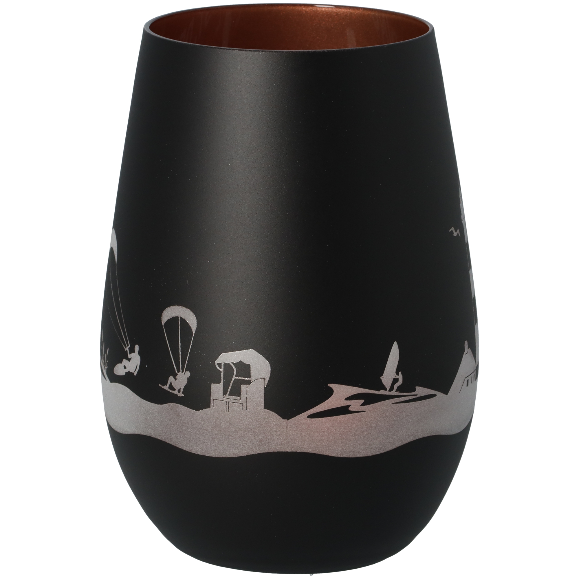 Windlicht Skyline St. Peter-Ording Schwarz/Bronze Windlicht Skyline St. Peter-Ording Schwarz/Bronze