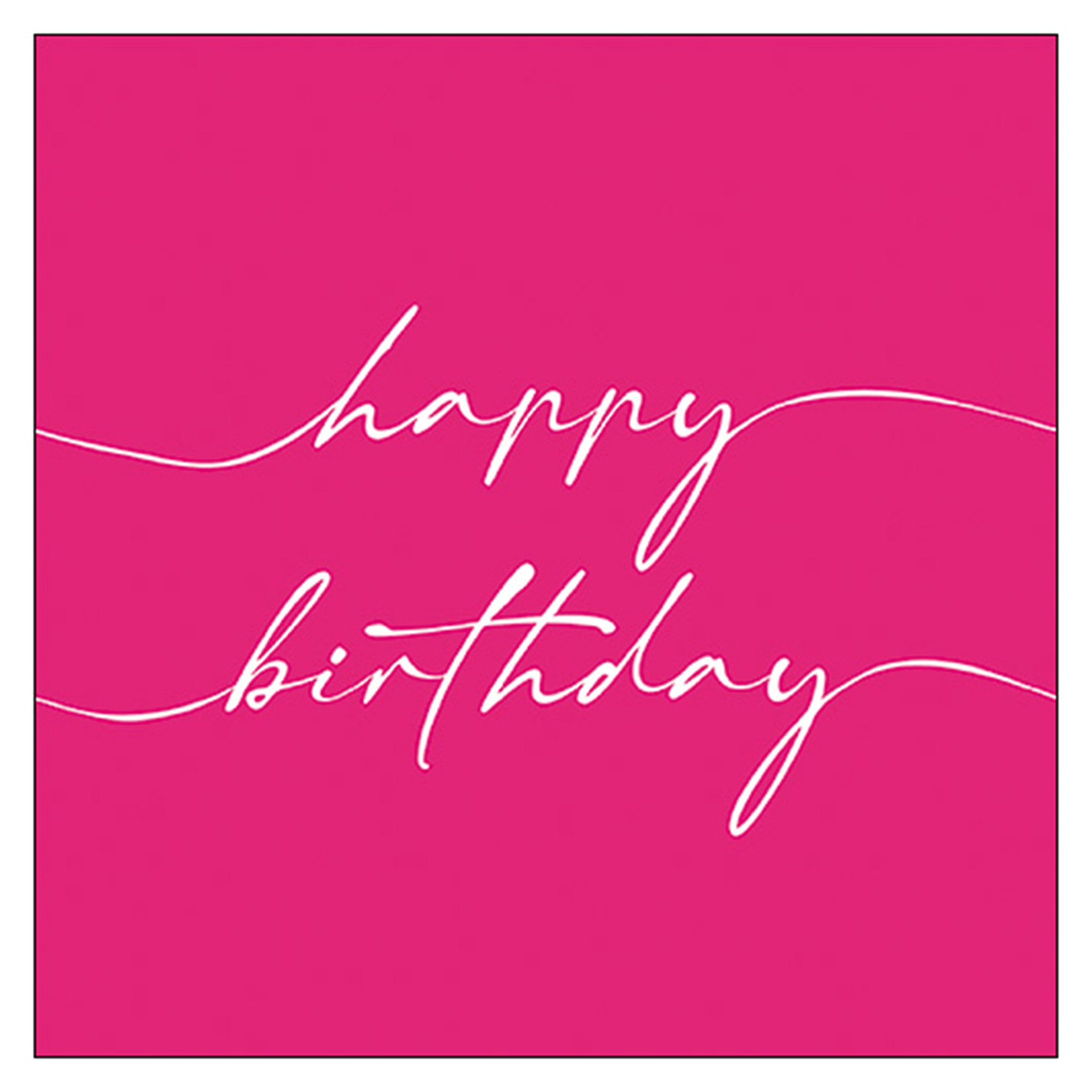 20 Servietten "Birthday note" Weiß/Rot 20 Servietten "Birthday note" Weiß/Rot