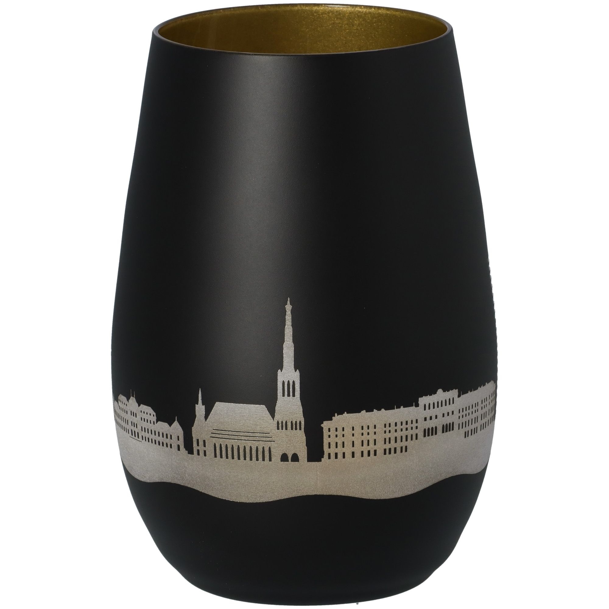 Windlicht Skyline Wien Schwarz/Gold Windlicht Skyline Wien Schwarz/Gold