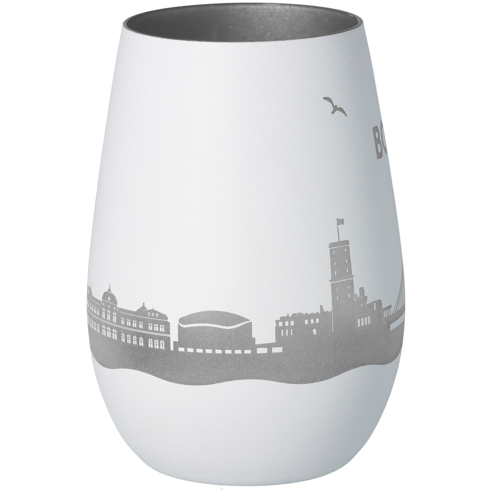Windlicht Skyline Bonn Weiß/Silber Windlicht Skyline Bonn Weiß/Silber