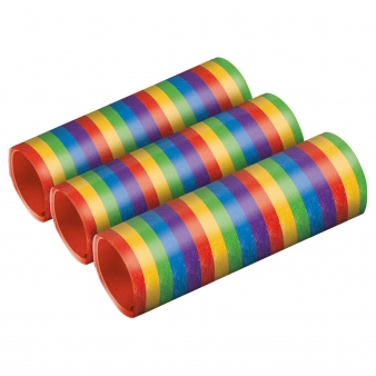 3 Luftschlangen im Set, Metallic Bunt 3 Luftschlangen im Set, Metallic Bunt