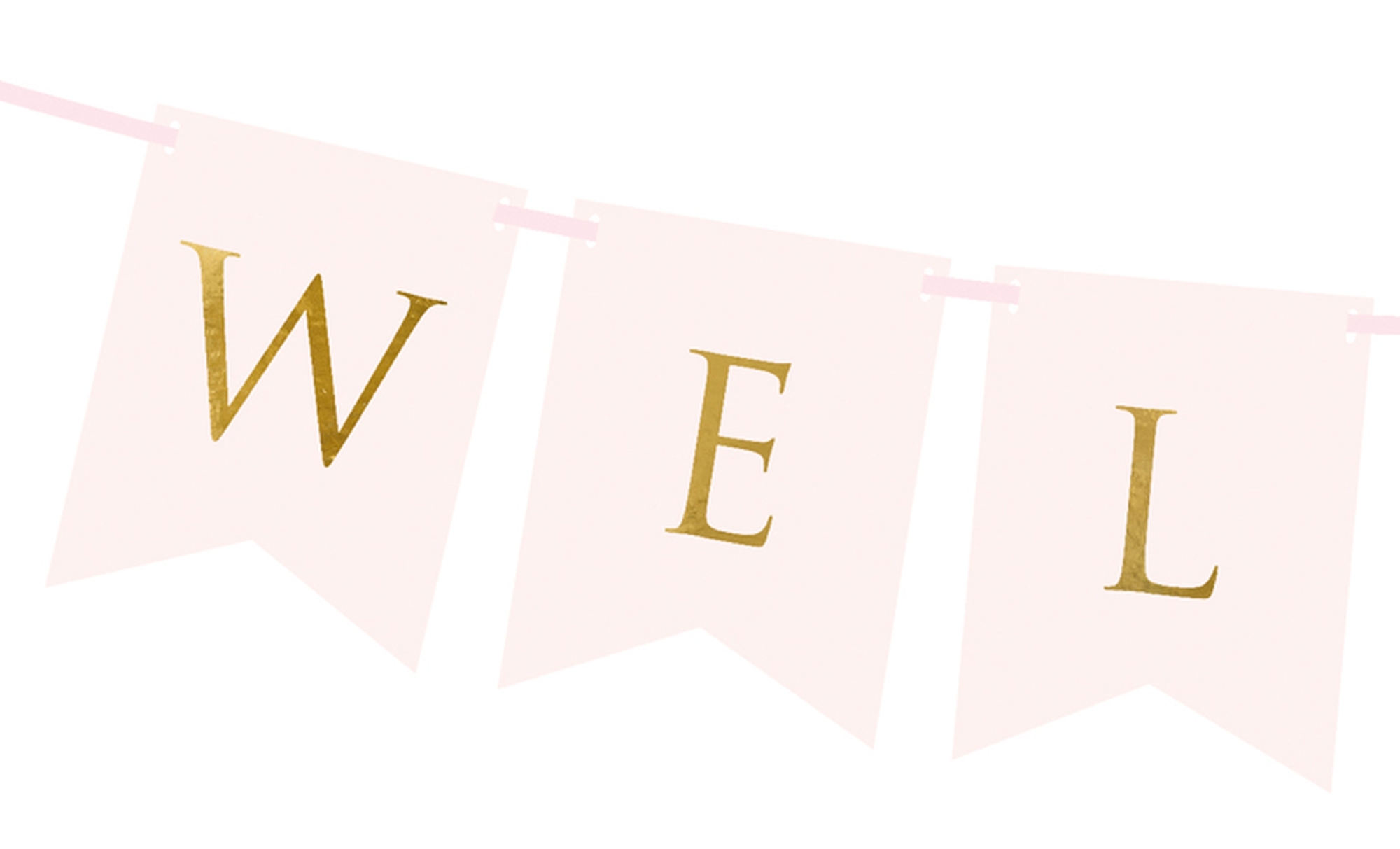 Girlande - Welcome Rosa
