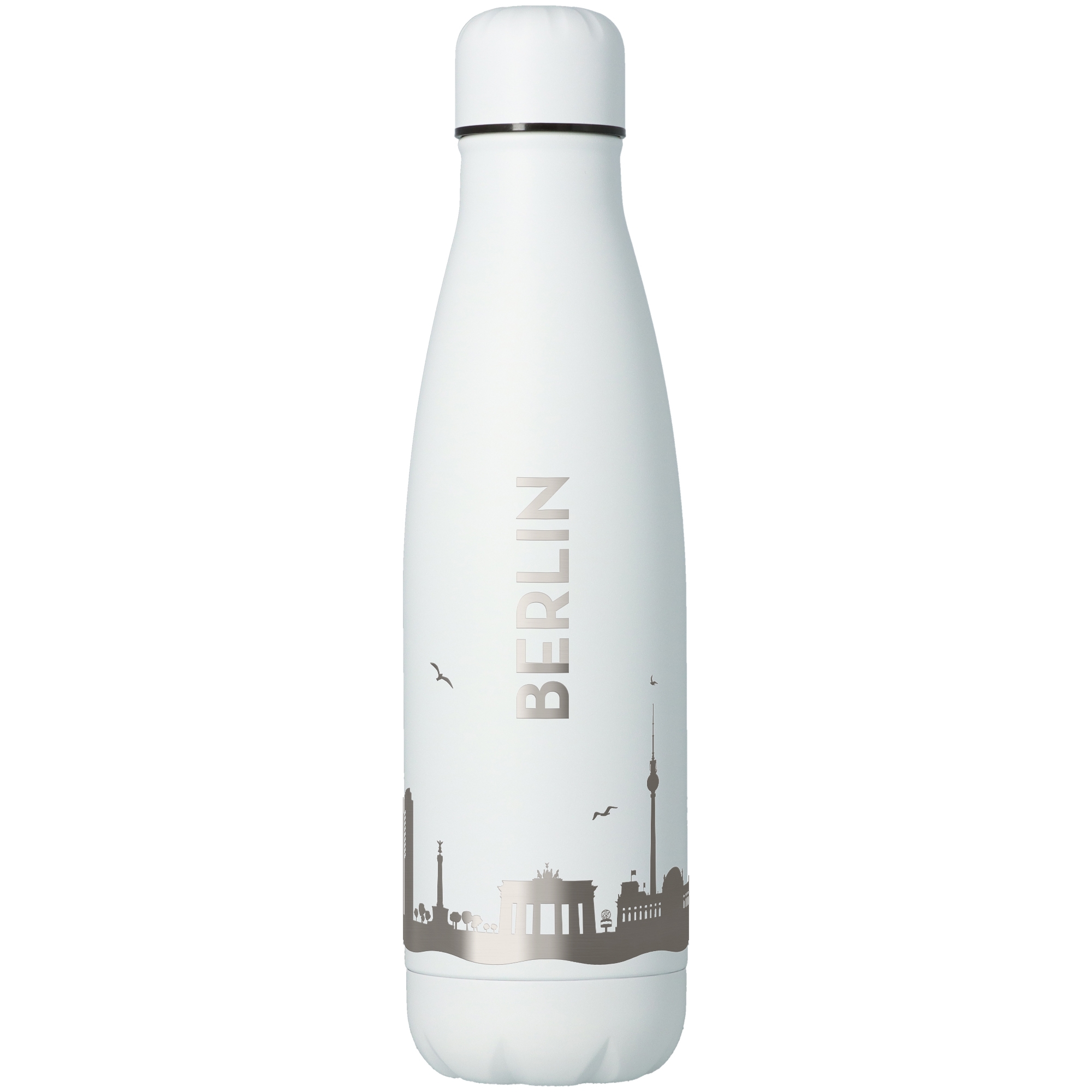 bba1d561b091865fda195945d5c1d51b7dbc848c Trinkflasche Skyline Berlin Weiß 500ml