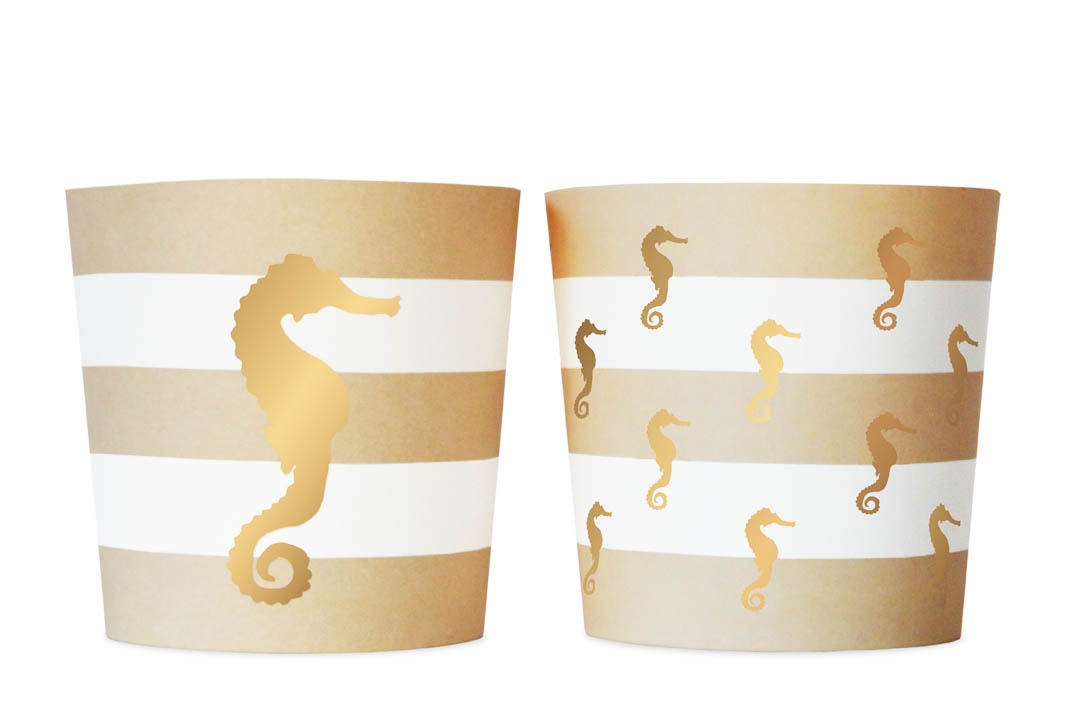 Seepferdchen - 6 Snack Becher Seepferdchen - 6 Snack Becher