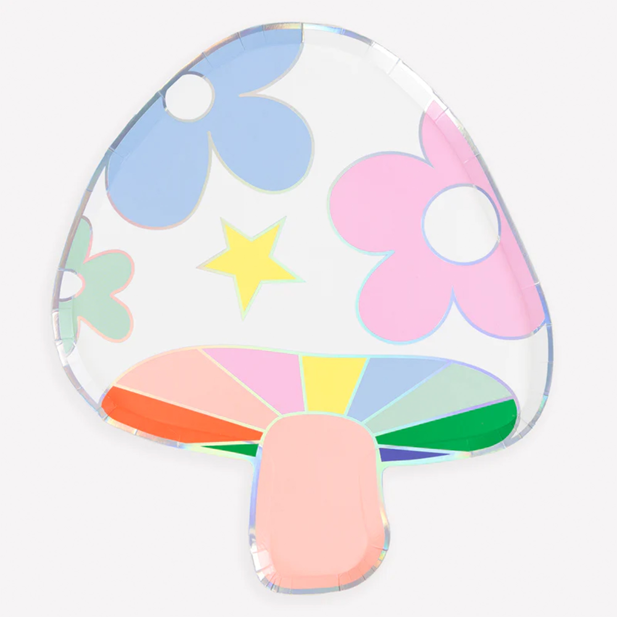 Bunte Ballon-Torte, Mushroom-Shaped Balloon, Helios Party Ballon, Alphabet Balloon Stylized, Glimmering Foil Balloon