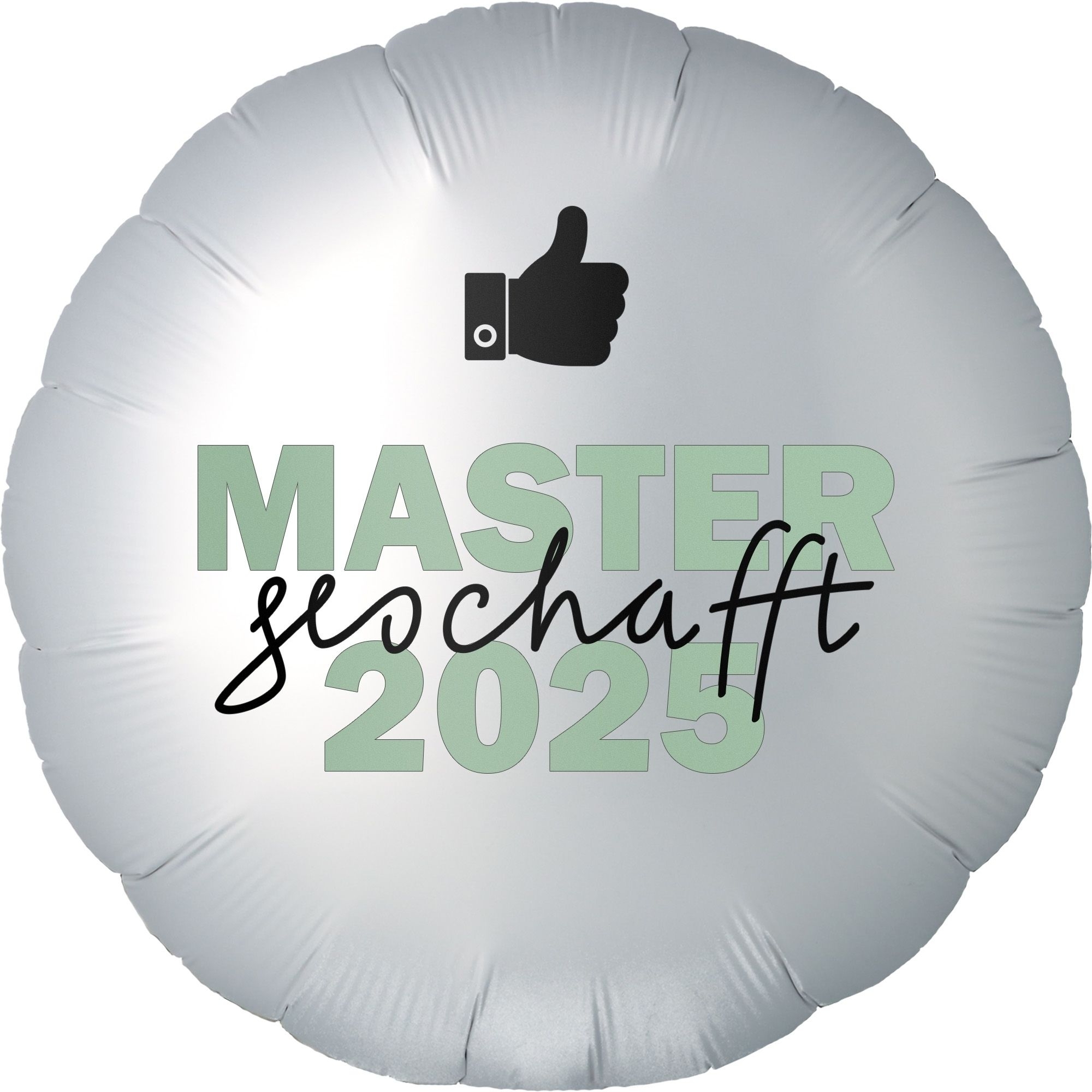Folienballon "Master 2025" 45cm Ballon, Kissen, Dekoration für Zuhause