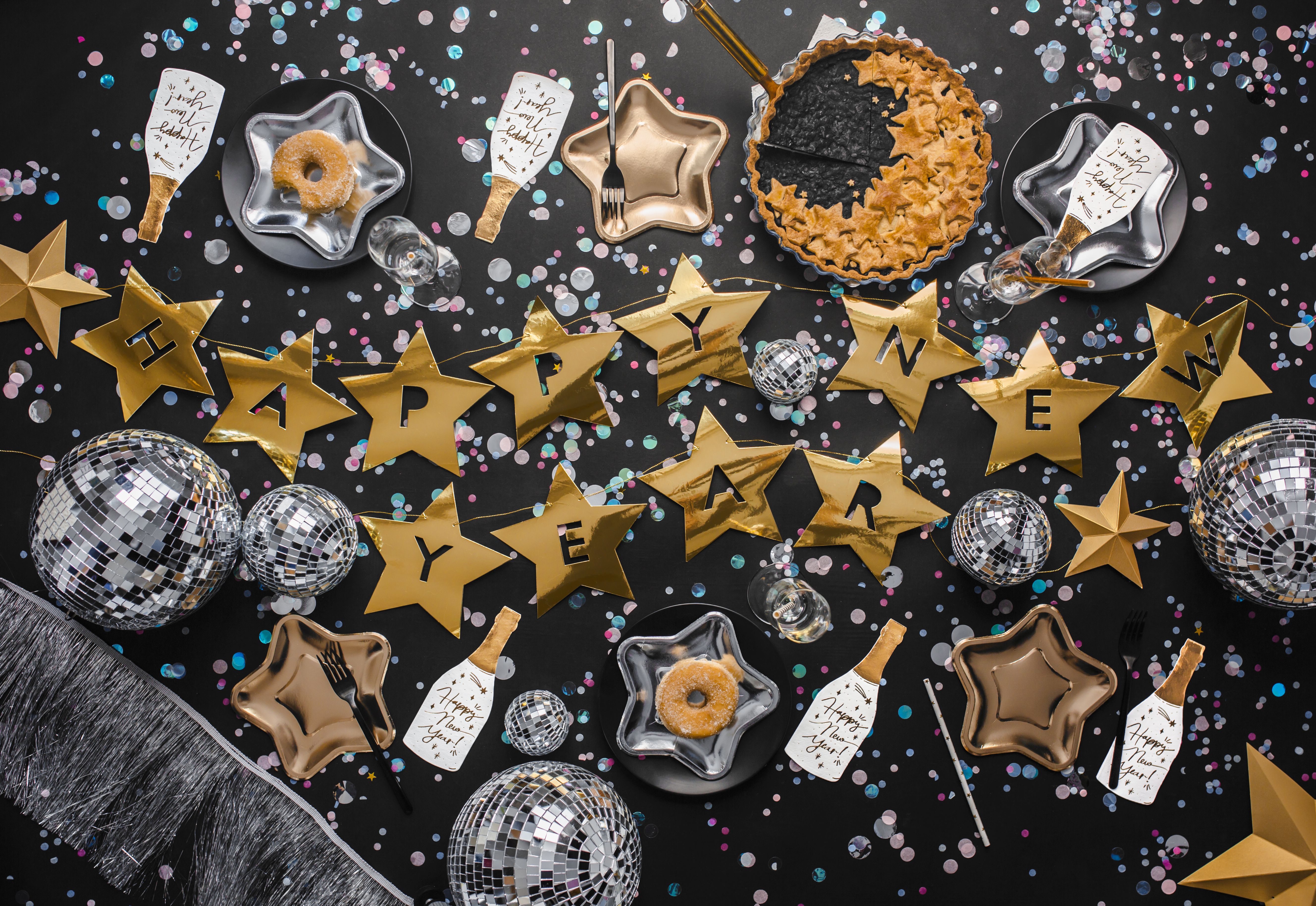 20 Servietten - "Happy New Year" Champagnerflasche 20 Servietten - "Happy New Year" Champagnerflasche