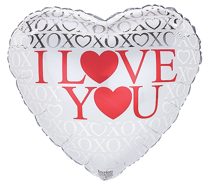 Folienballon Herz XOXO I Love You 43cm