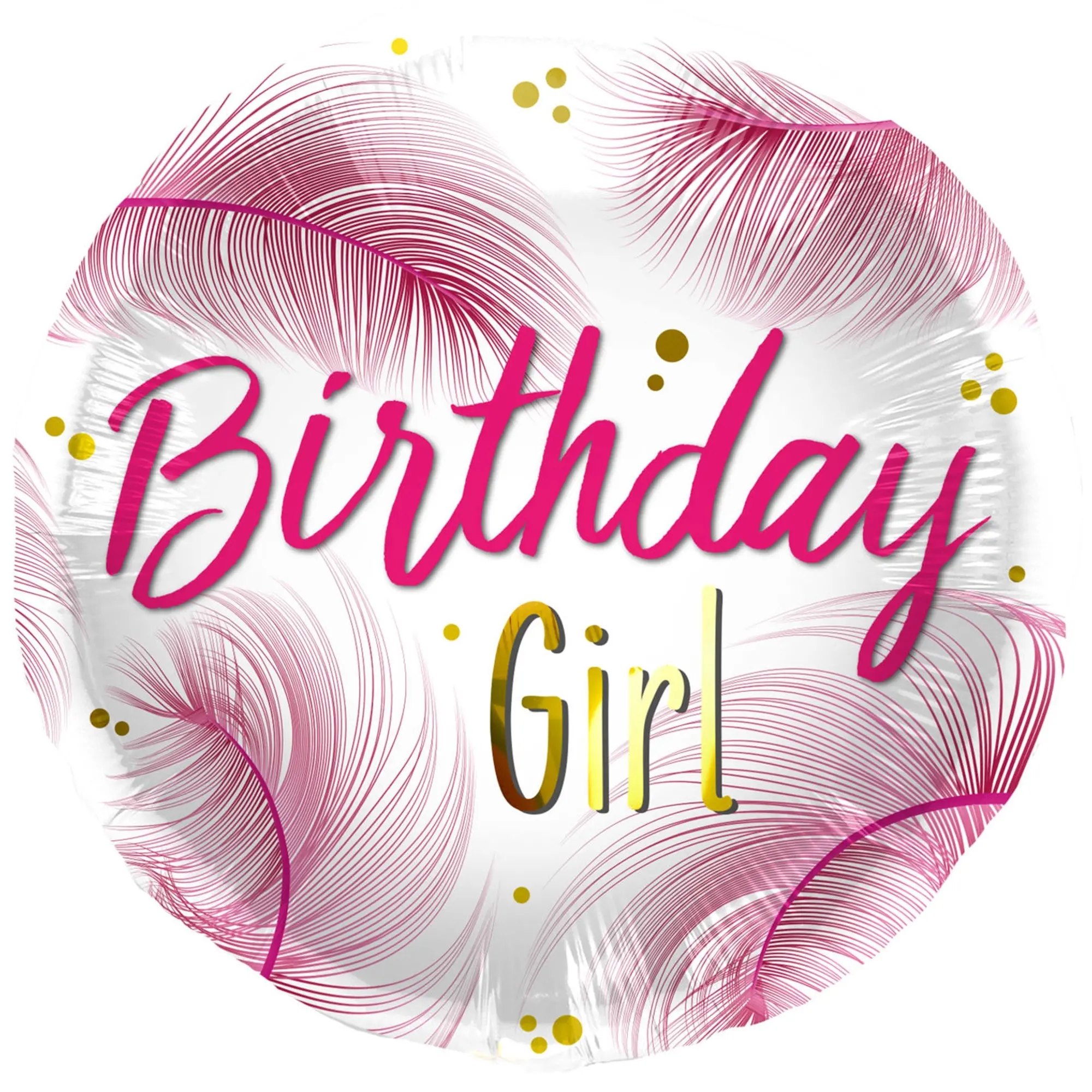 Folienballon "Birthday Girl" 45 cm