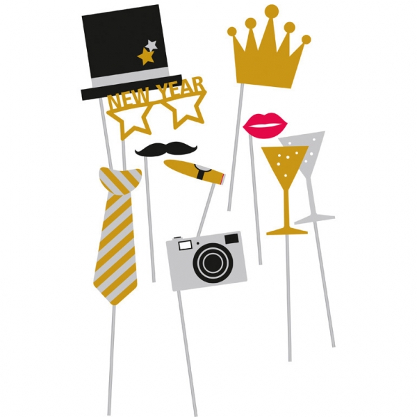 Golden Wishes - Fotorequisiten für Silvester Golden Wishes - Fotorequisiten für Silvester