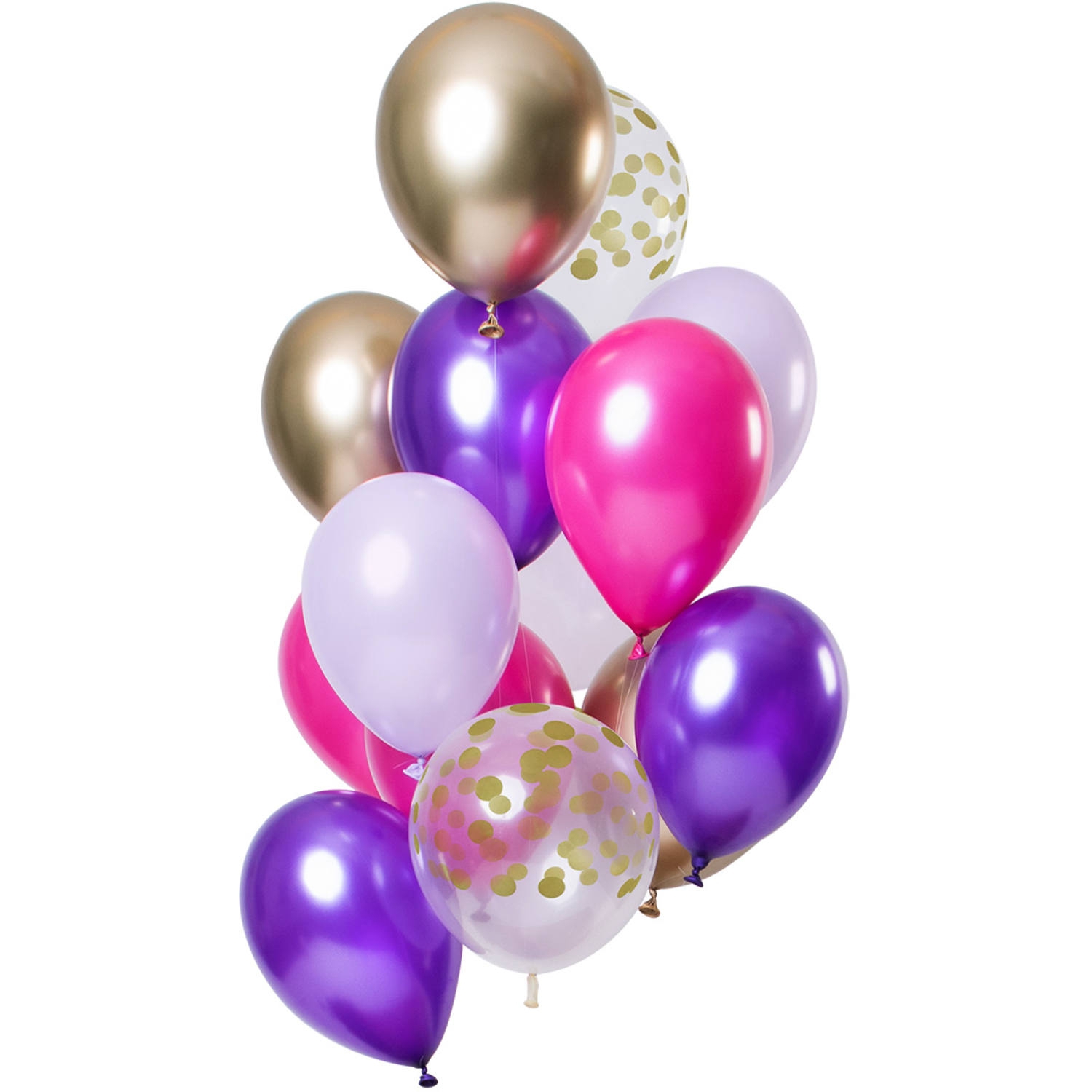 12 Latexballons im Set "Purple Posh" Ø 33cm