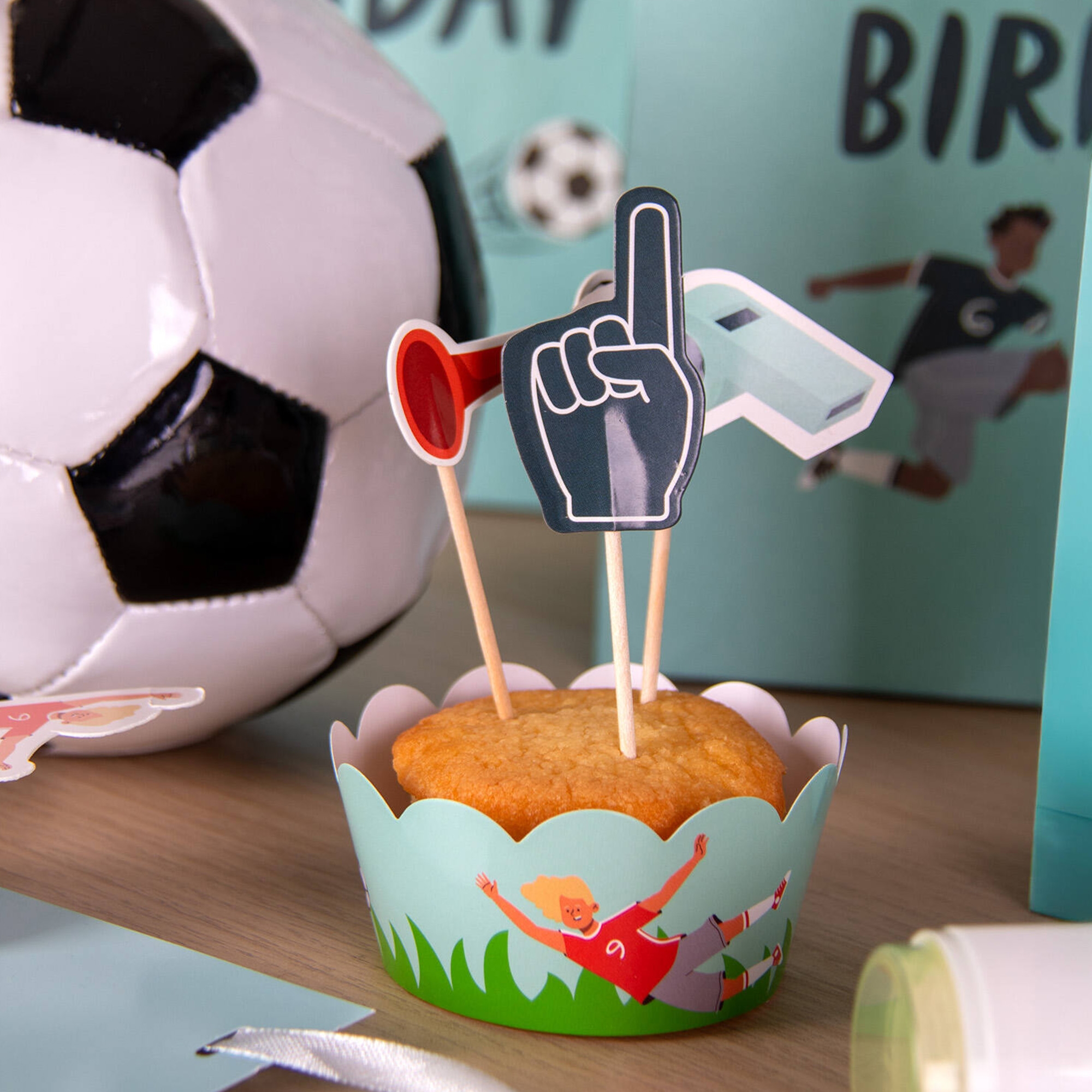 Cupcake Topper "FuĂball" Cupcake Topper "FuĂball"