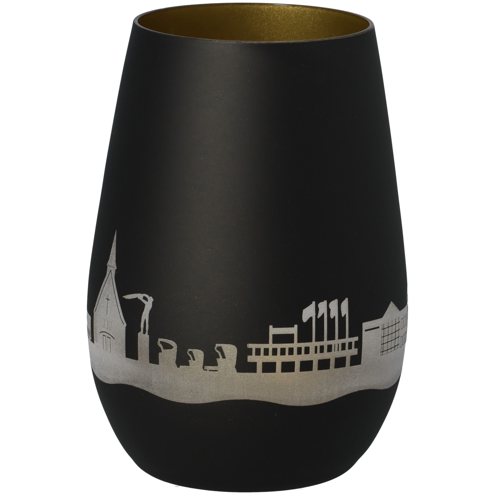 Windlicht Skyline Scharbeutz Schwarz/Gold Windlicht Skyline Scharbeutz Schwarz/Gold