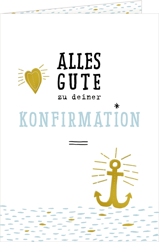 Grußkarte - "Alles Gute zu Deiner Konfirmation"