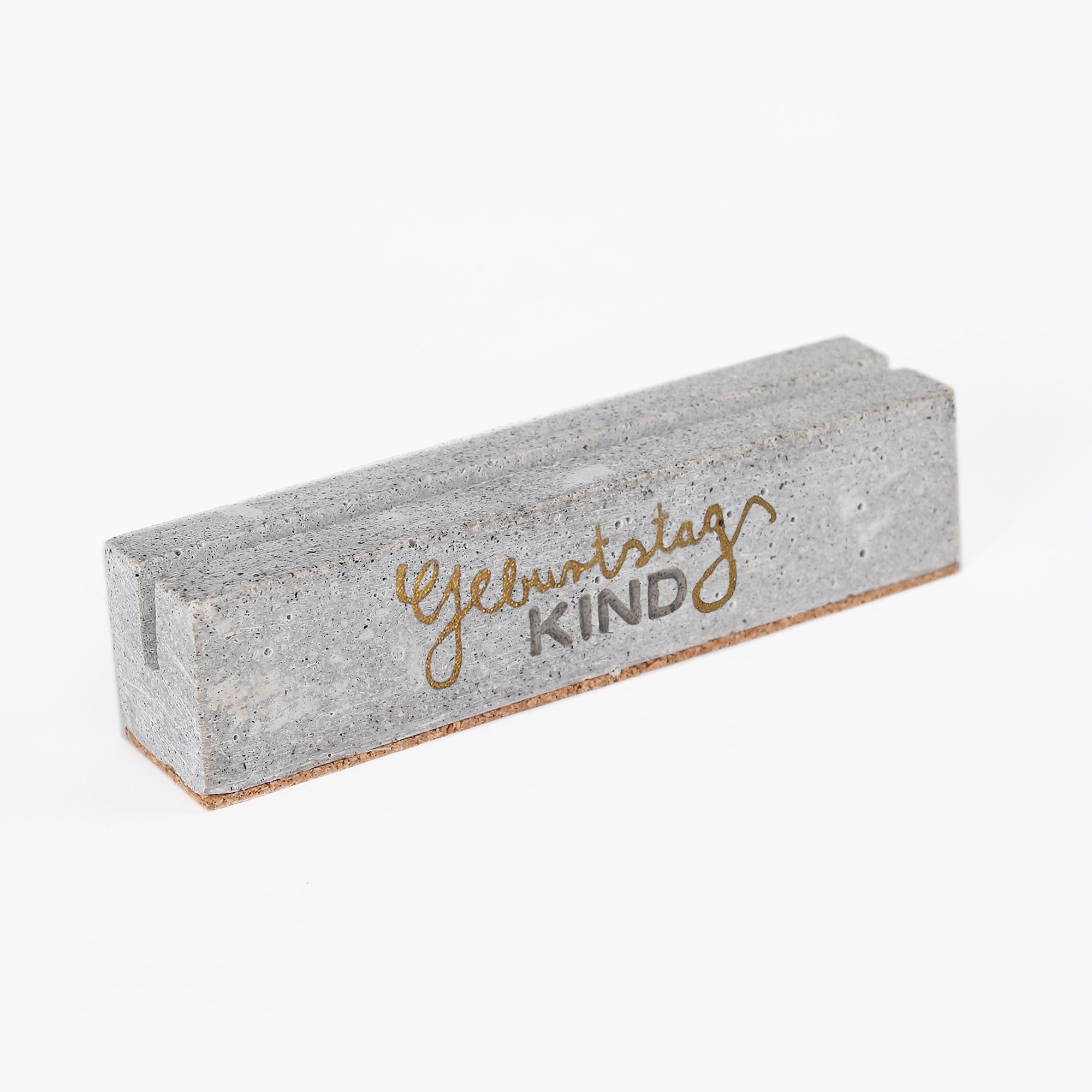 Kartenhalter "Geburtstagskind" Backstein