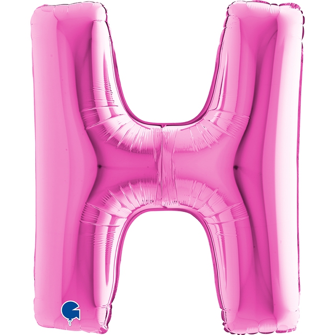 Folienballon Buchstabe H Pink 100cm Folienballon Buchstabe H Pink 100cm