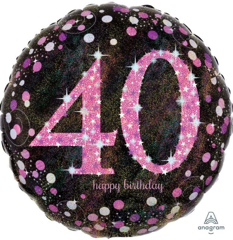 Folienballon Pink Celebration "40" 43cm Folienballon Pink Celebration "40" 43cm