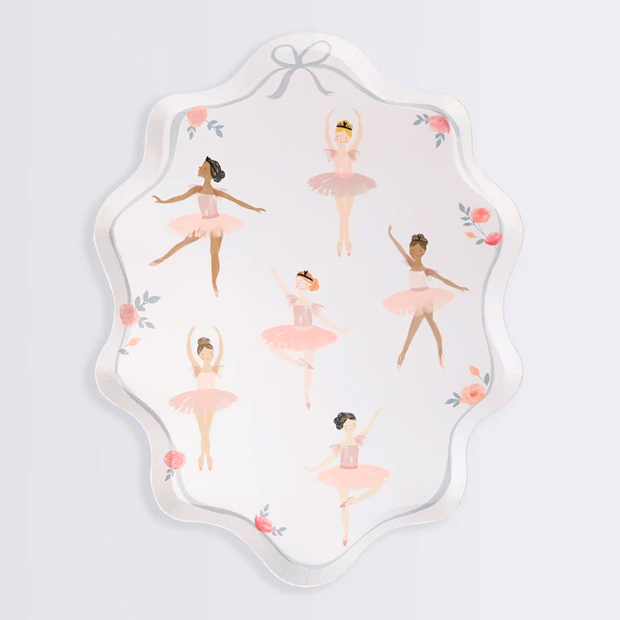 Tellerspiegel, Ballettfiguren, Prinzessin, Rosa, Dekor