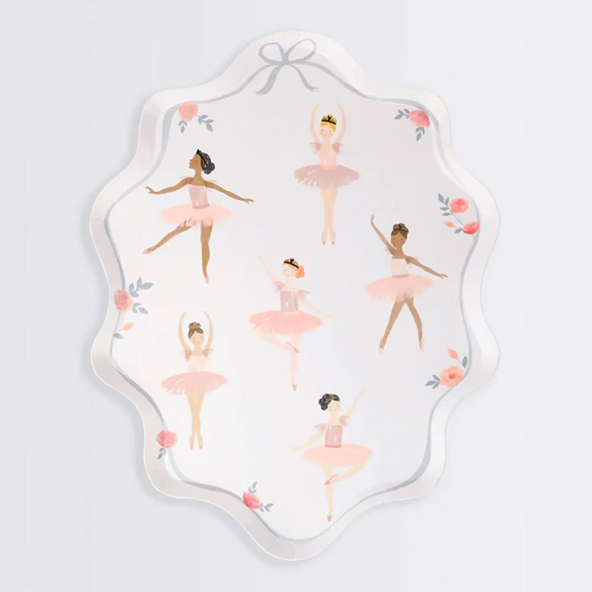 Tellerspiegel, Ballettfiguren, Prinzessin, Rosa, Dekor
