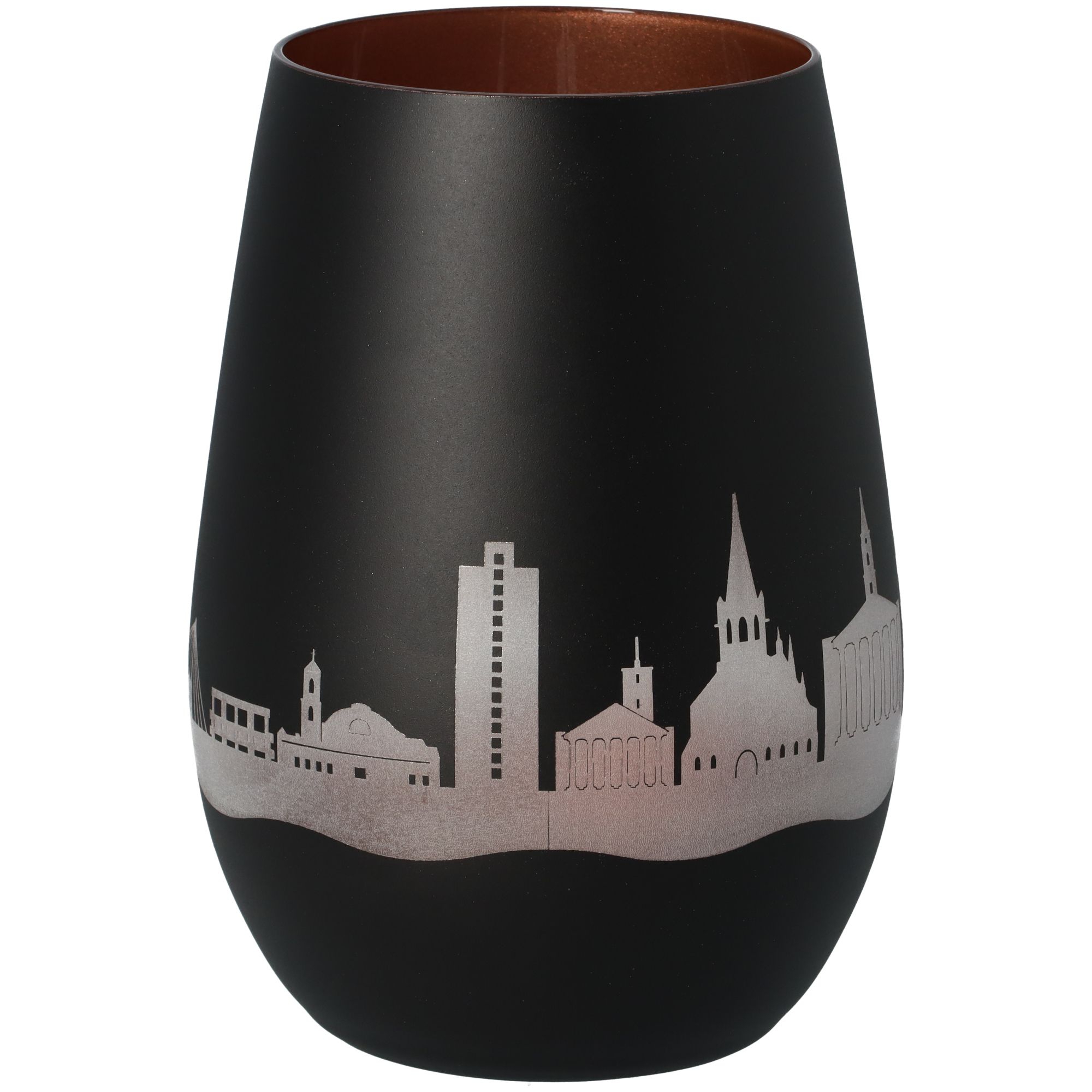 Windlicht Skyline Karlsruhe Schwarz/Bronze Windlicht Skyline Karlsruhe Schwarz/Bronze