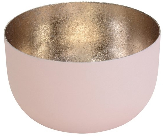 Madras Windlicht, Blush/Gold - S