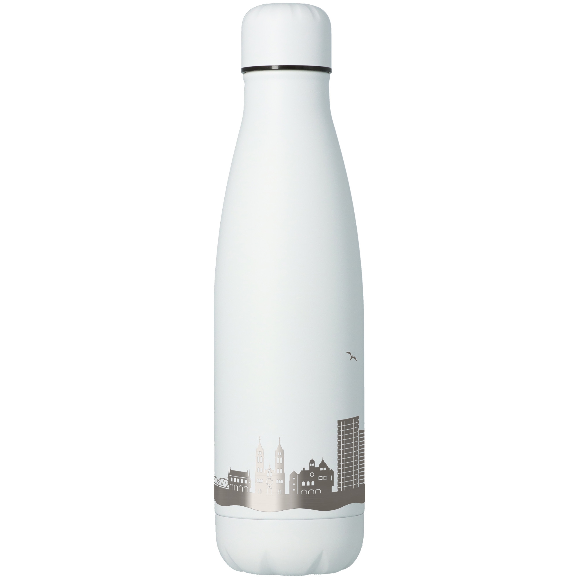 Trinkflasche Skyline Freiburg Weiß 500ml