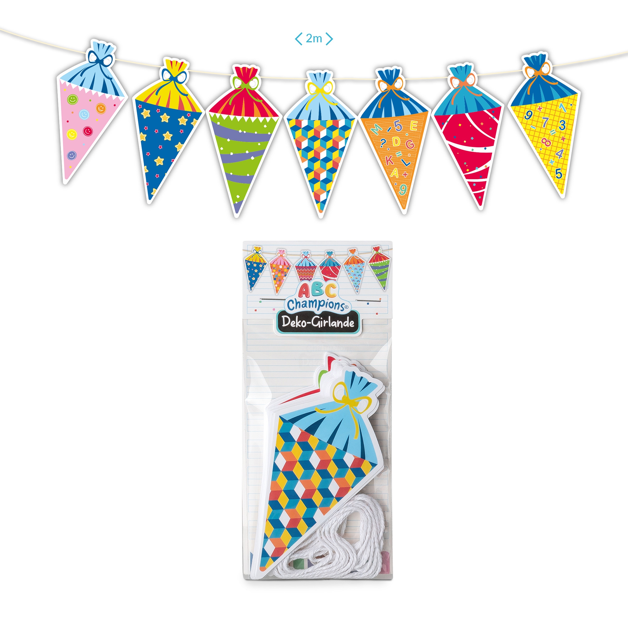 ABC Champions - Girlande "Schultüten" Leute, Person