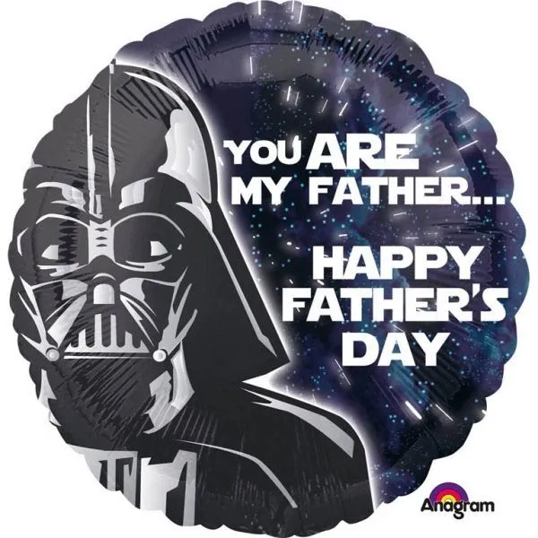 Folienballon Darth Vader zum Vatertag 43cm