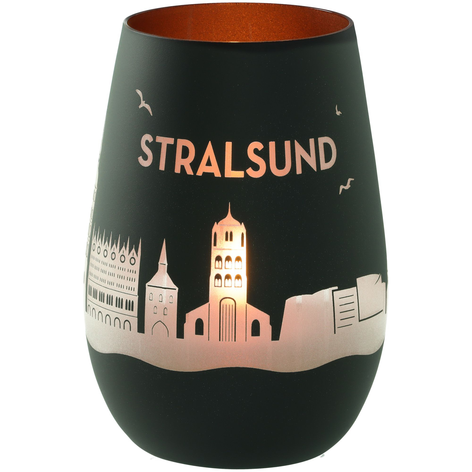Windlicht Skyline Stralsund Schwarz/Bronze Windlicht Skyline Stralsund Schwarz/Bronze