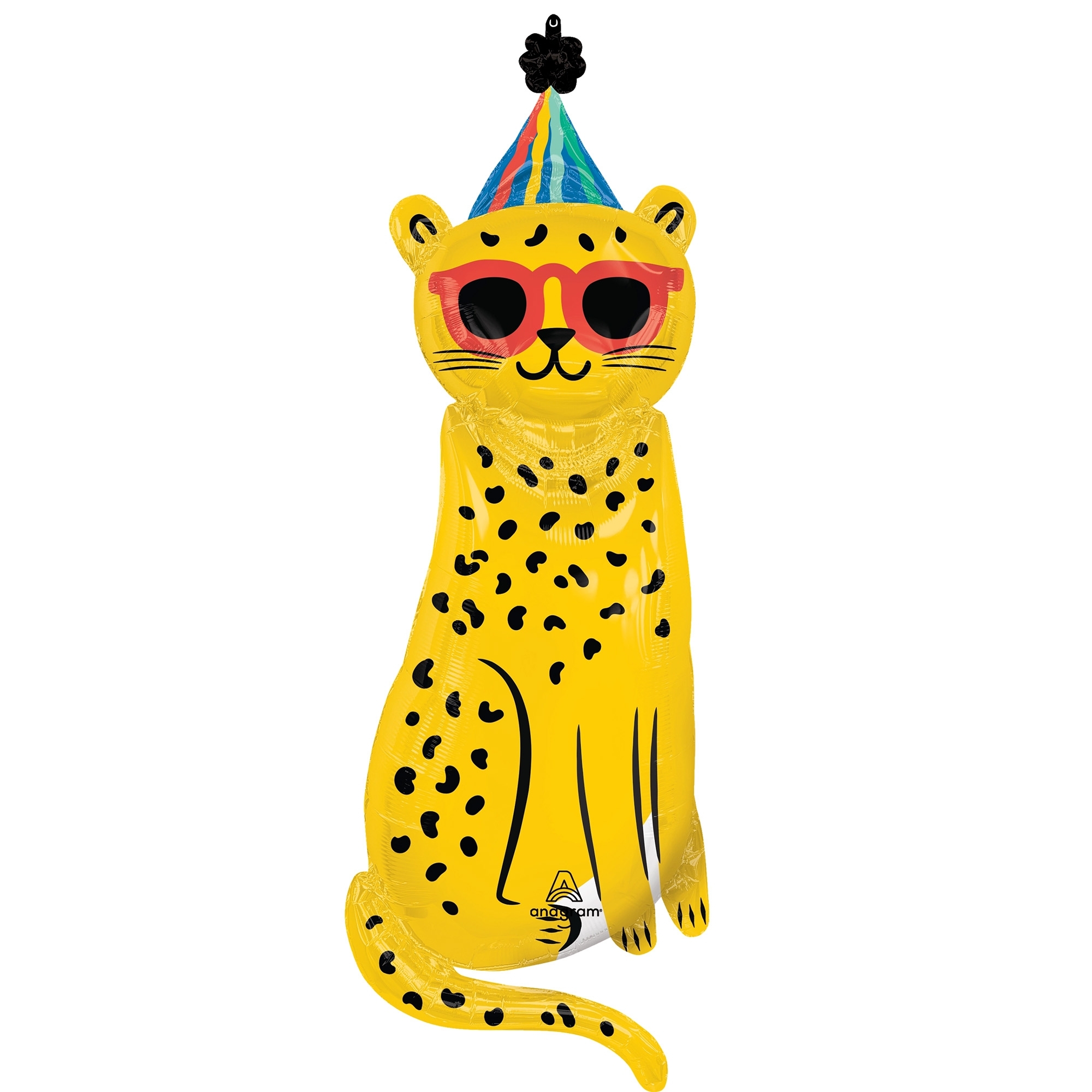 Folienballon "Party Animal" 115cm Bekleidung, Hut