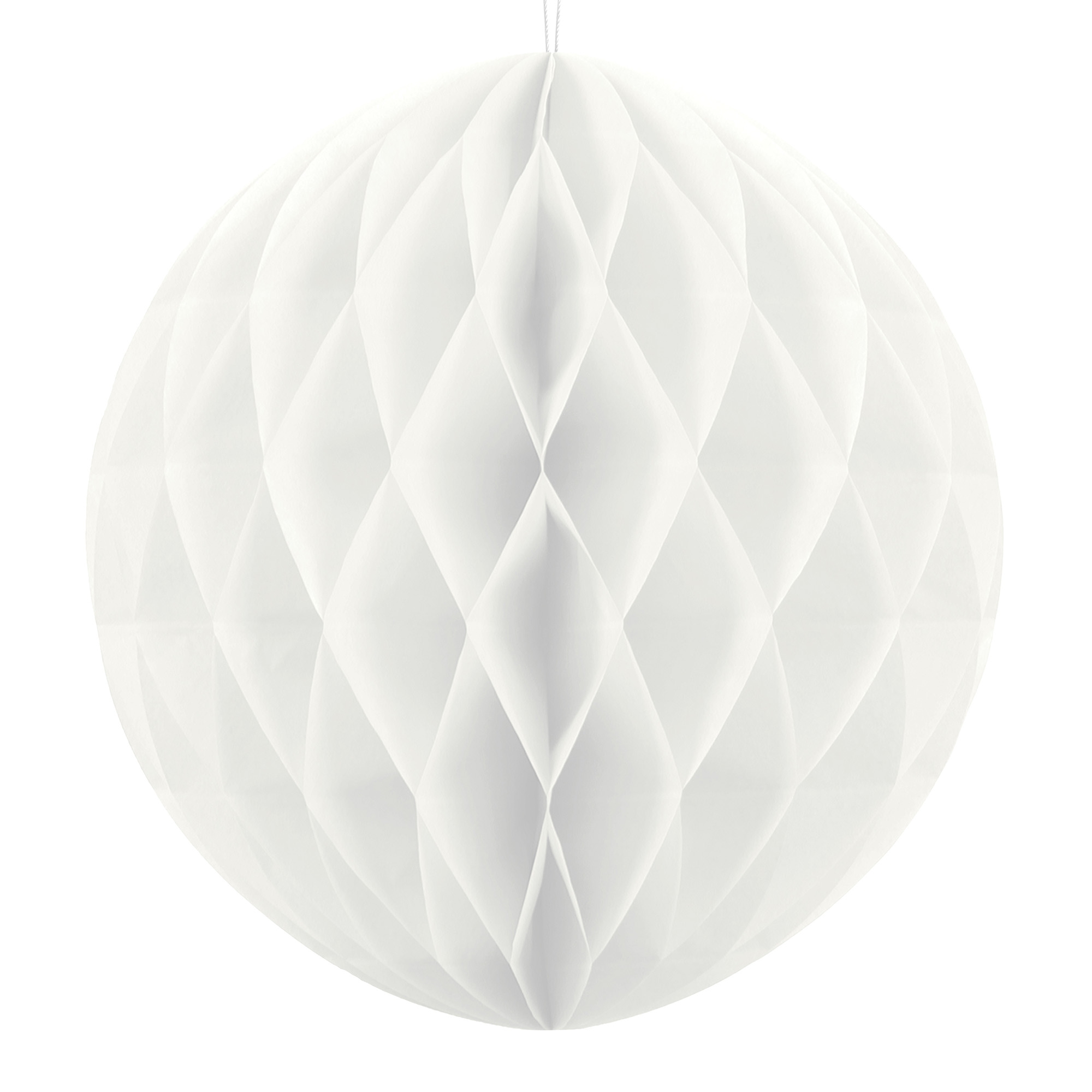 Wabenball Weiß,M - 20 cm Ø Lampe