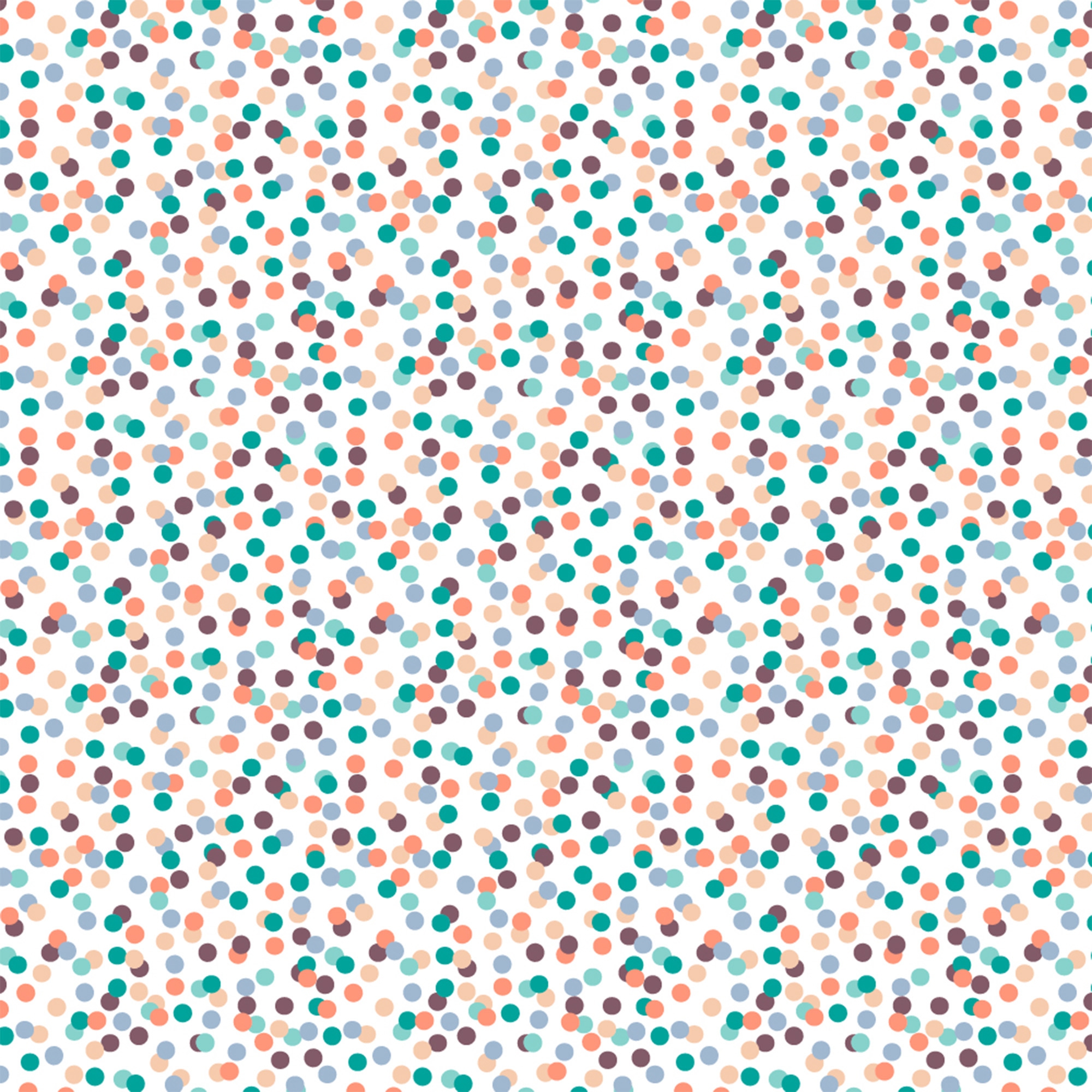 Blockbodenbeutel M "Small Confetti Multi" Muster, Papier, Tupfen