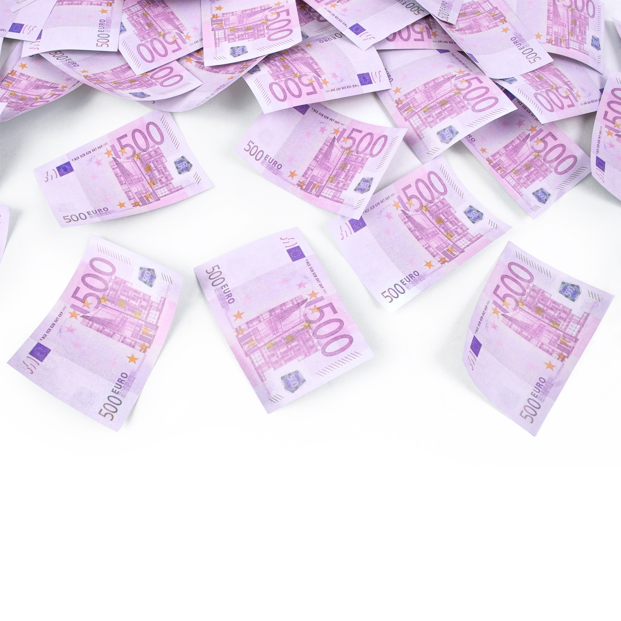 Konfetti-Kanone 500 Euro Scheine 60cm
