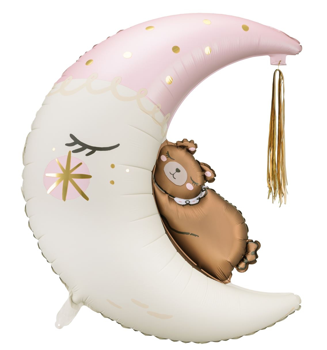 Folienballon "Teddy auf dem Mond" 71x86cm Folienballon "Teddy auf dem Mond" 71x86cm