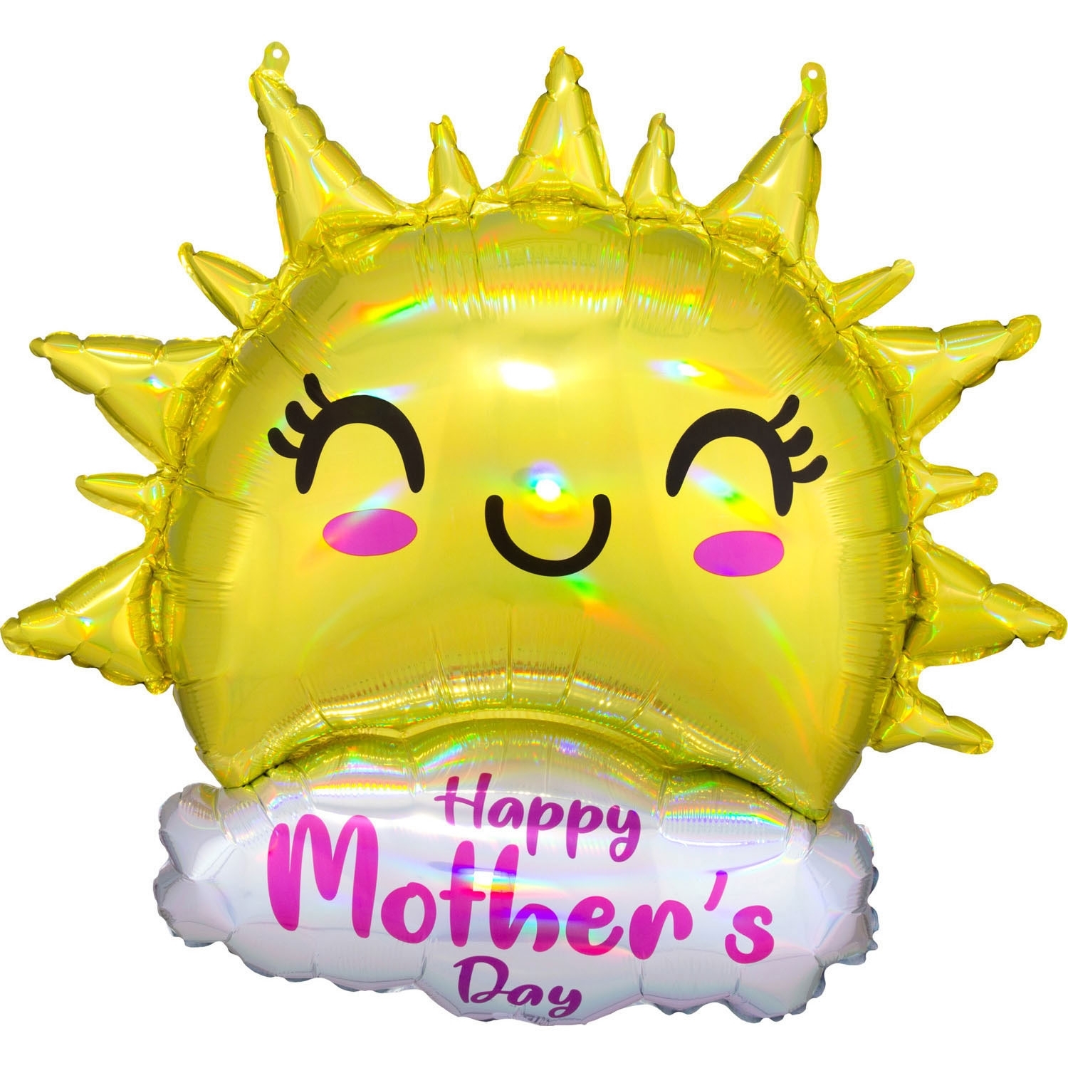 Folienballon Supershape "Happy Mother's Day" Sonne 73cm