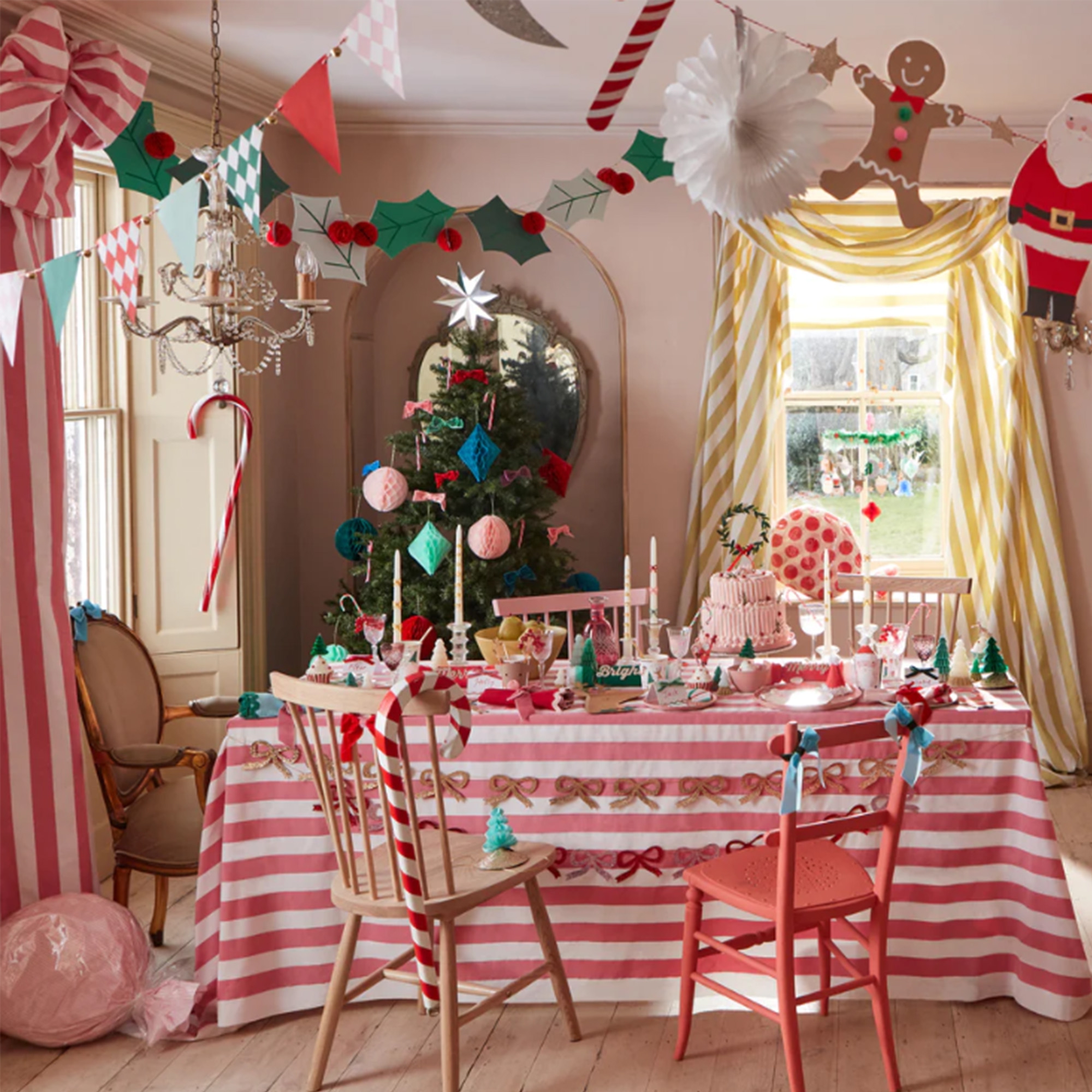 Meri Meri - Gold Glitzer Schleifen Girlande 1,8 m Meri Meri - Gold Glitzer Schleifen Girlande 1,8 m