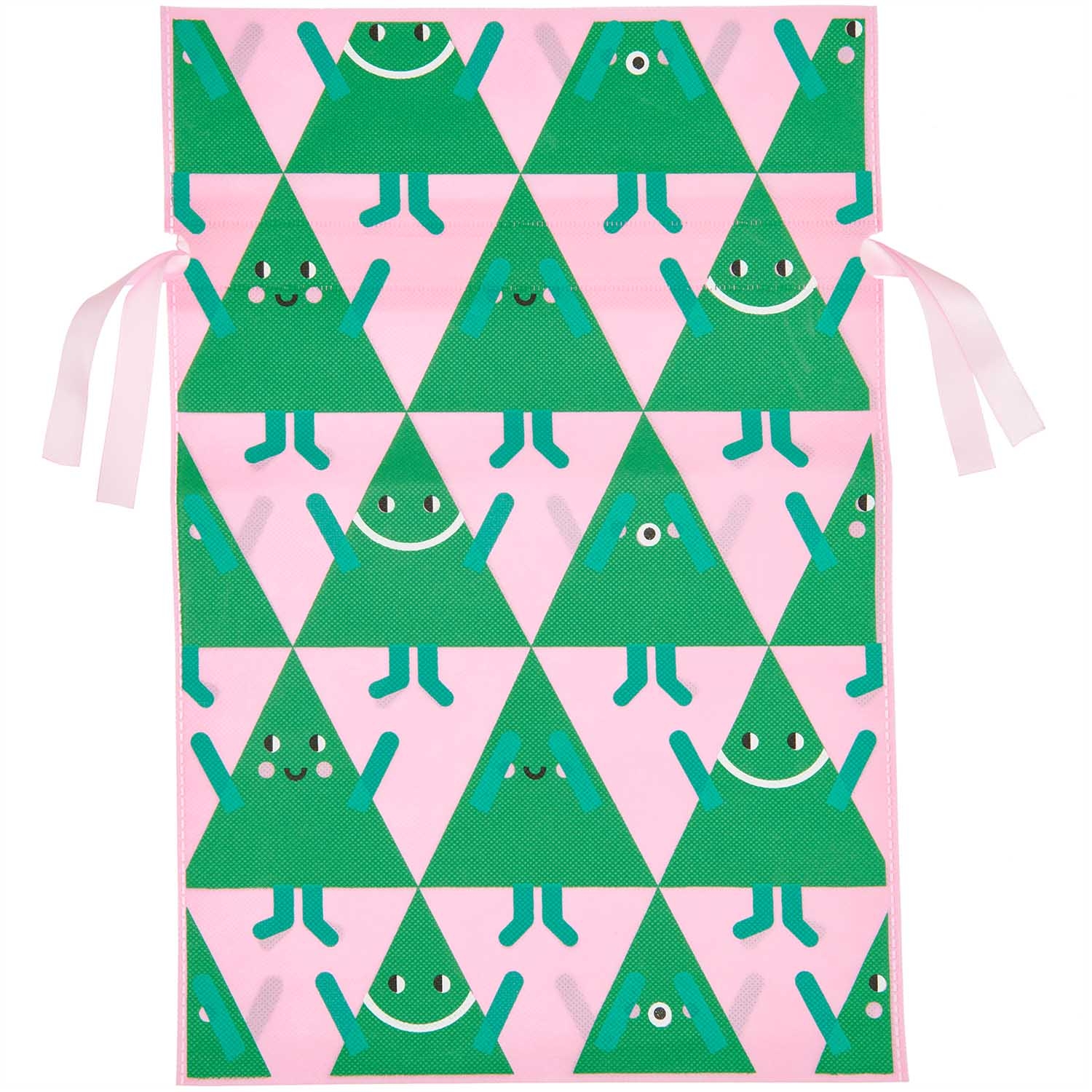 Weihnachtliche Geschenktasche "Tannen", groß