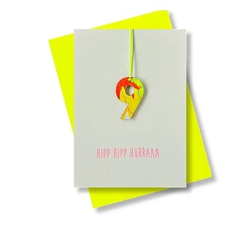 karten, postkarte, gelb, geschenkekarte, hipp hurraa
