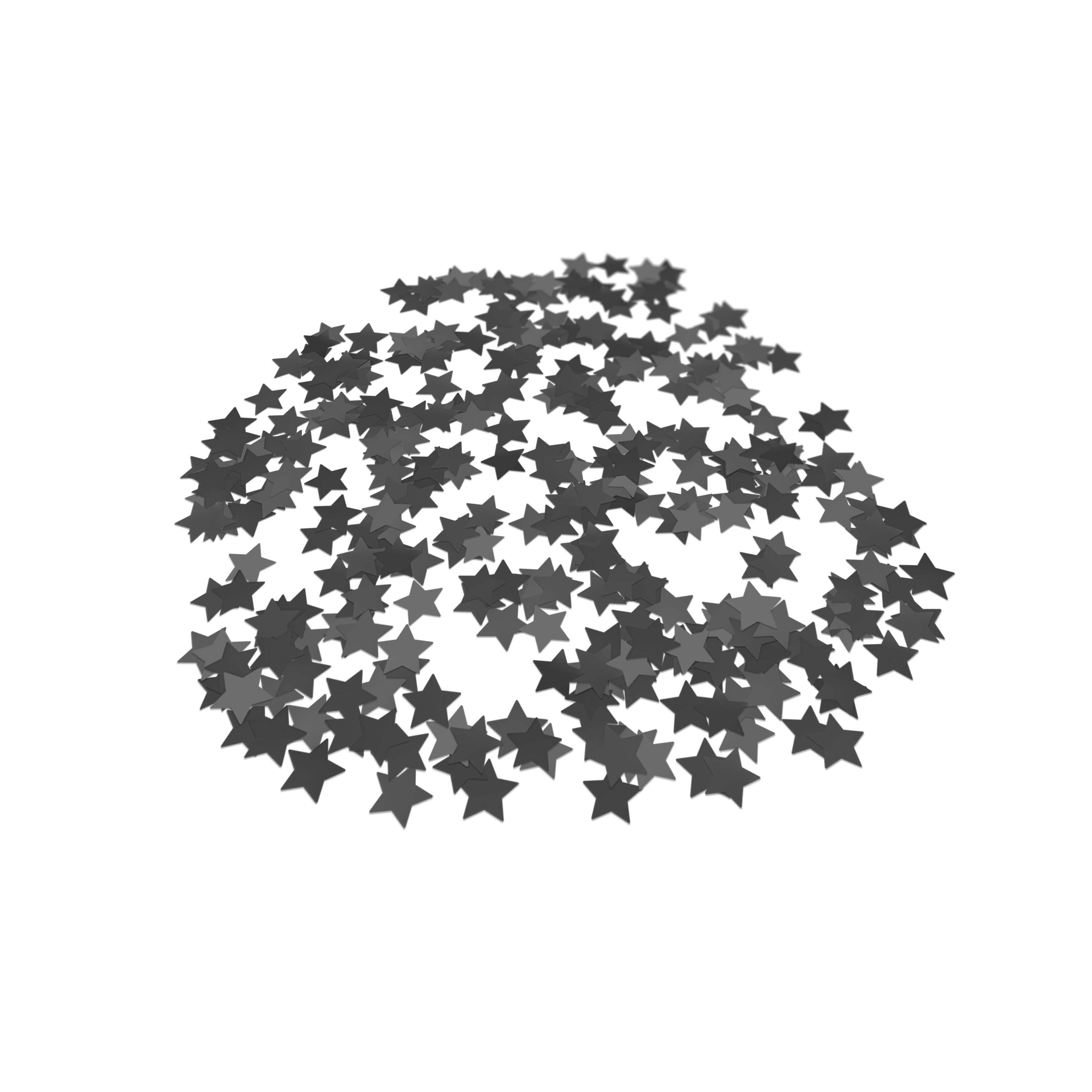 Folienkonfetti 1,7cm Stern 100g Satin Schwarz Folienkonfetti 1,7cm Stern 100g Satin Schwarz