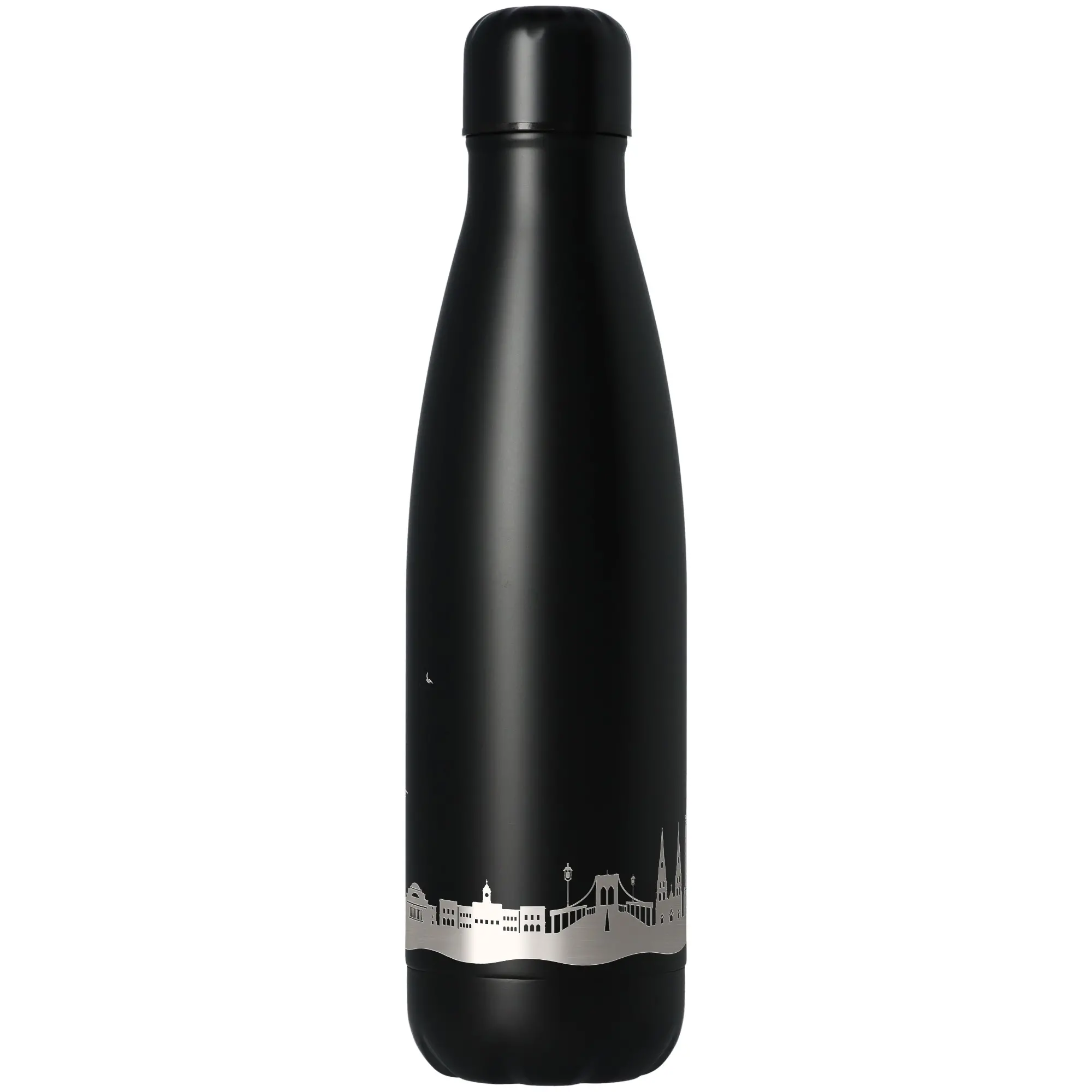 Trinkflasche Skyline New York Schwarz 500ml