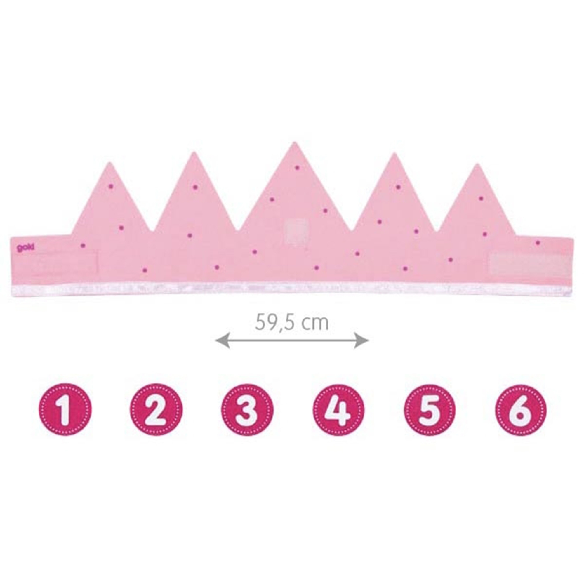 Goki - Geburtstagskrone Rosa Goki - Geburtstagskrone Rosa