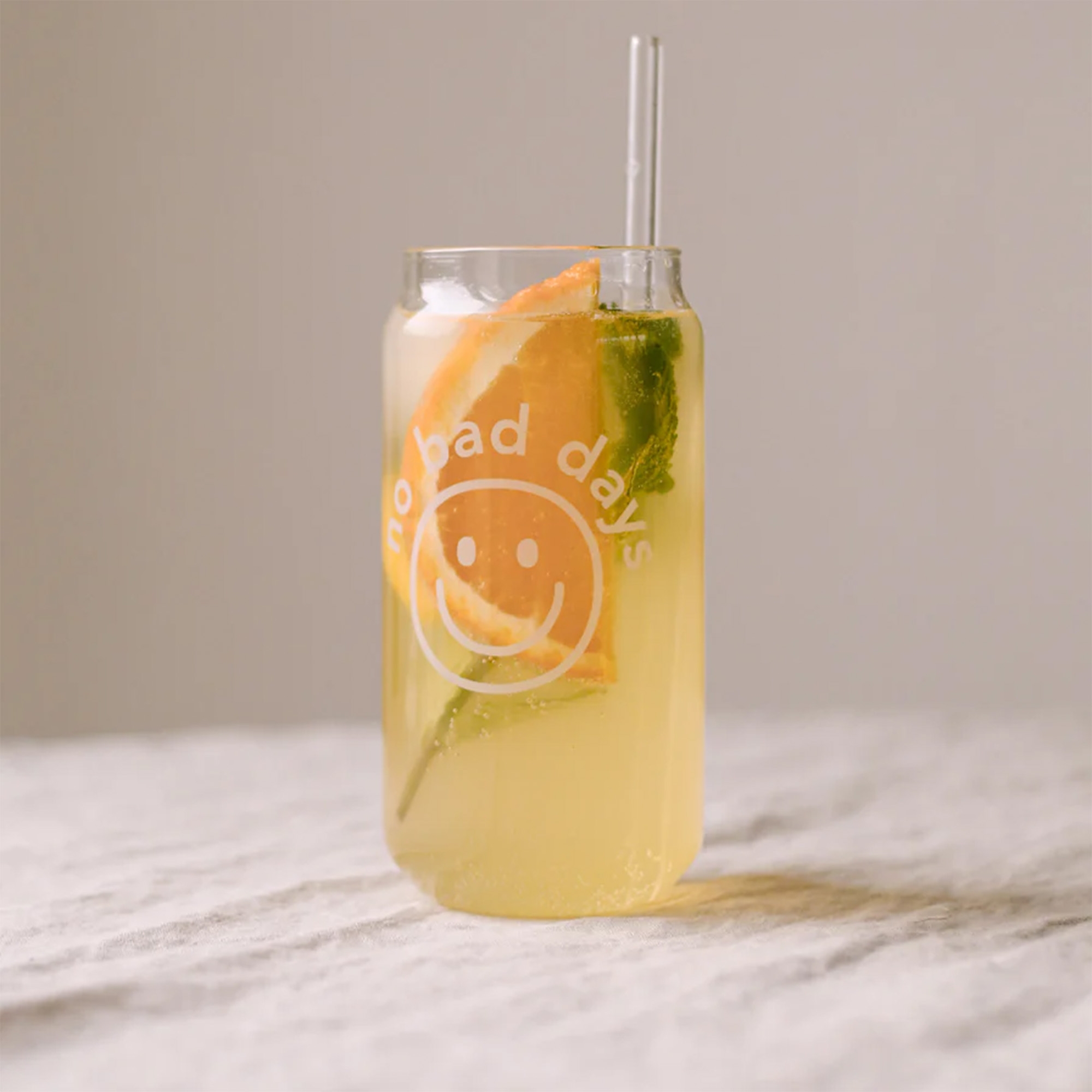 Eulenschnitt - Hohes Trinkglas "No Bad Days" Eulenschnitt - Hohes Trinkglas "No Bad Days"