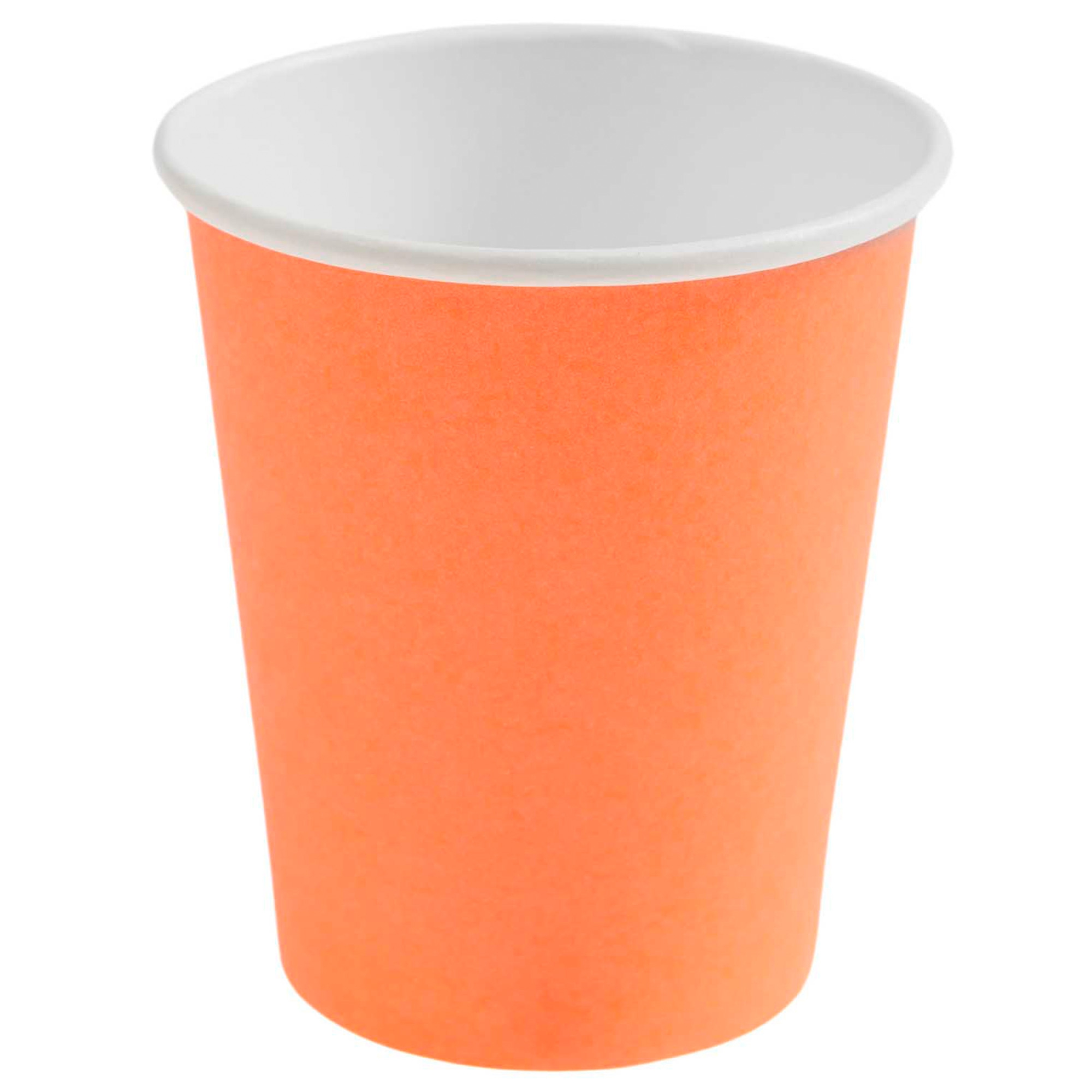 8 Pappbecher Neon Rot 250 ml 8 Pappbecher Neon Rot 250 ml