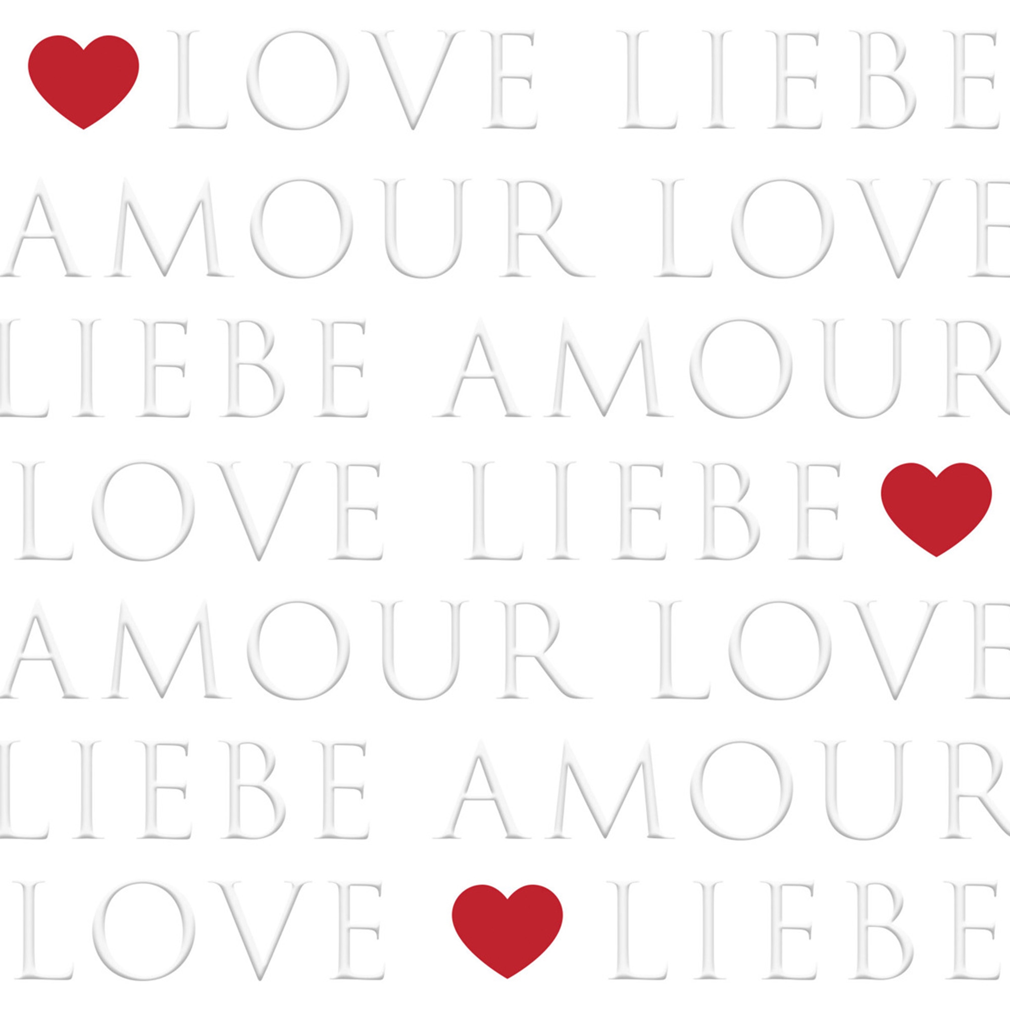 20 Servietten "Love Letters" Relief 20 Servietten "Love Letters" Relief