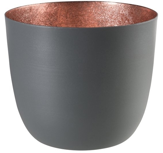 Madras Windlicht, Dunkelgrau/Rosé - M Madras Windlicht, Dunkelgrau/Rosé - M