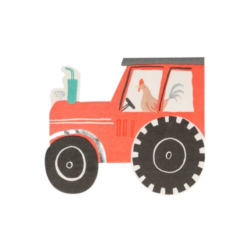 Meri Meri - 16 Papierservietten "Traktor" Meri Meri - 16 Papierservietten "Traktor"