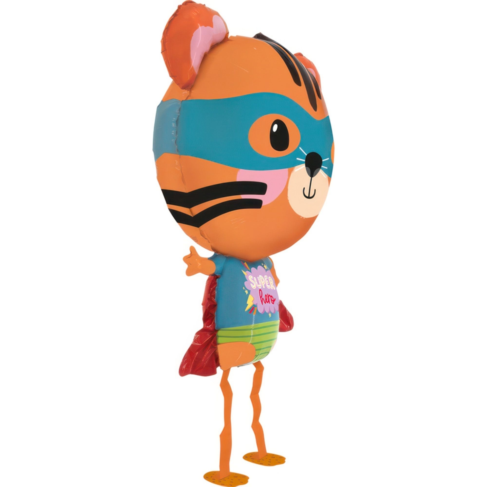Folienballon Airwalker Superhero Tiger 85cm Folienballon Airwalker Superhero Tiger 85cm