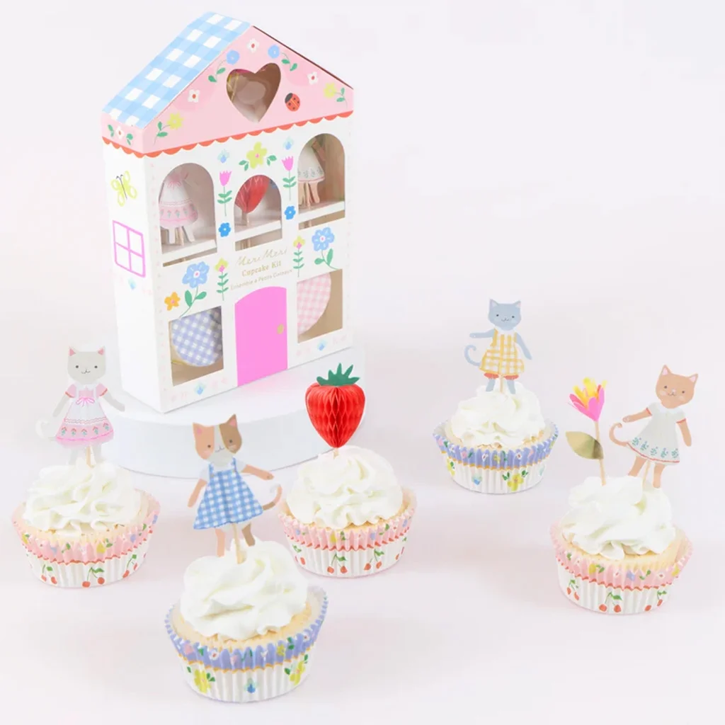 Meri Meri - Cupcake Set "Kitten Club" 48 Teilig