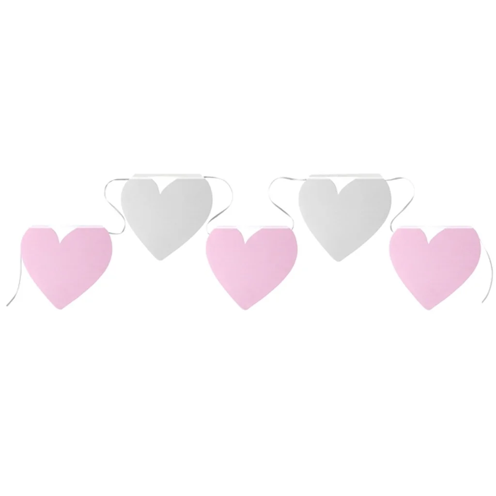 herzdekoration, girlanden, pink, weihnachtsdeko, papier